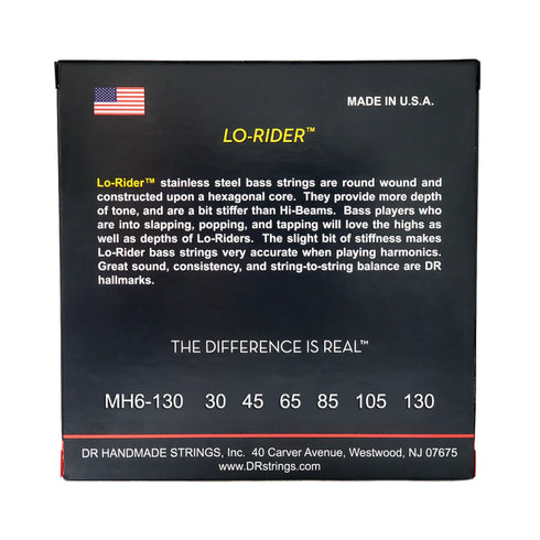 DR Strings MH6-130 Lo-Rider 6 String Bass 30-130